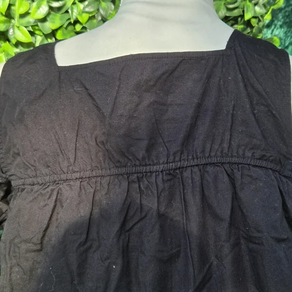 ZARA Black Embroidered Off-Shoulder Top 269 - Picture 10 of 11